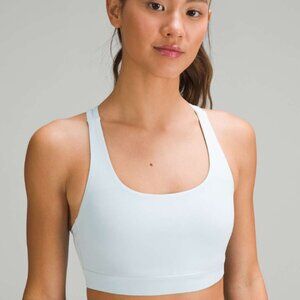 Lululemon Energy Bra *Medium Support, B–D Cups Powder Blue Size 6